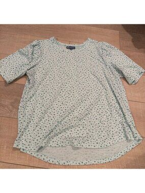 DEMOCRACY WOMENS GREEN SHIRT SIZE XL SOFT